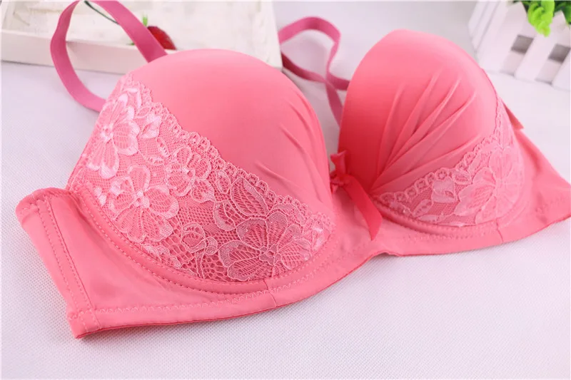 2017 Brand Sexy Lace Bra,Big size great solid cup 36/38/40/42/44/DD/E/F Cup Comfortable Cotton