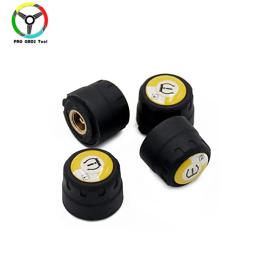 Newest 4 Pieces Outer Sensors TPMS Bluetooth 4.0 Car TPMS Tire Pressure Monitoring System BLE TPMS Low Energy For Android iOS