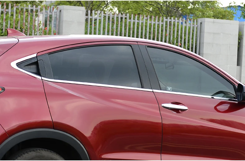 Lsrtw2017 304 нержавеющая сталь окна автомобиля планки для honda hr-v honda vezel