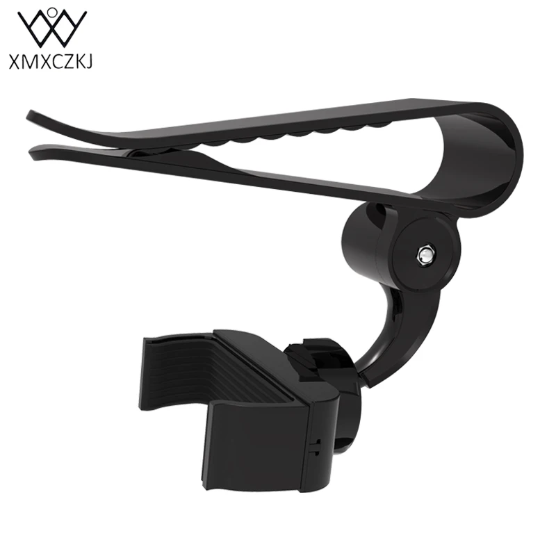 Style 2 Black XMXCZK Автомобильный держатель для телефона с солнцезащитным козырьком, универсальный держатель, вращающаяся на 360 градусов подставка для iPhone, samsung, gps, держатель для смартфона - Цвет: Style 2 Black