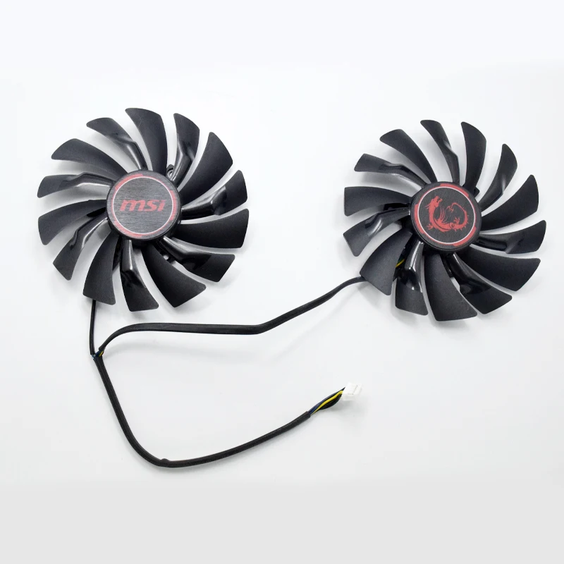 95 мм PLD10010S12HH 4Pin кулер вентилятор Замена для MSI Radeon R9 380 Armor 2X GTX 1060 970 RX580 Видеокарта охлаждения