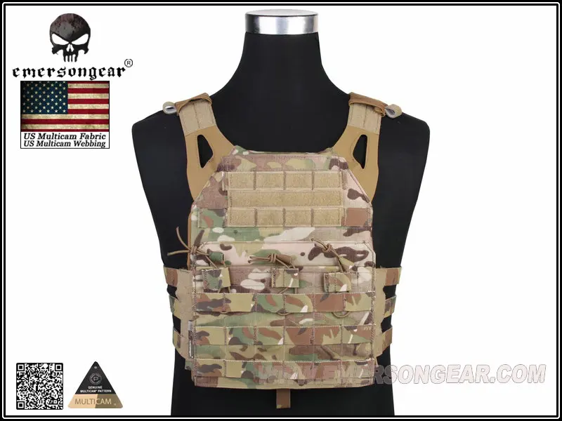 Emersongear JPC Vest simplified version Tactical Jumper carrier Vest Combat Gear Back Support 500D Nlyon Multicam EM7344MC