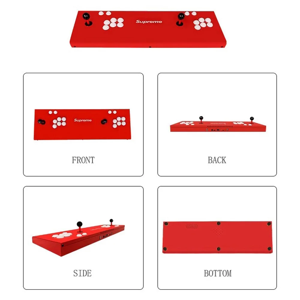 Pandora 6S+ 1500 Arcade Console USB Joystick Arcade Buttons With1 Player 2 Players Control Retro Arcade Game Box