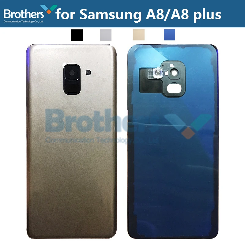 

Battery Housing for Samsung Galaxy A8 A530 A8 Plus A730 Battery Door with Camera Lens Glass Back Cover Rear Housing for A8 Plus