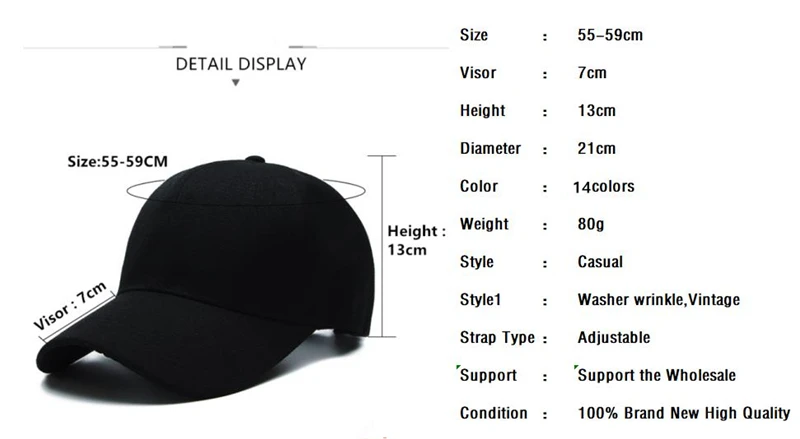 Wholesale Solid Color Baseball Cap Men Snapback Hat Summer Cap Hip Hop Fitted Cap Hats For Men Women Grinding Multicolor