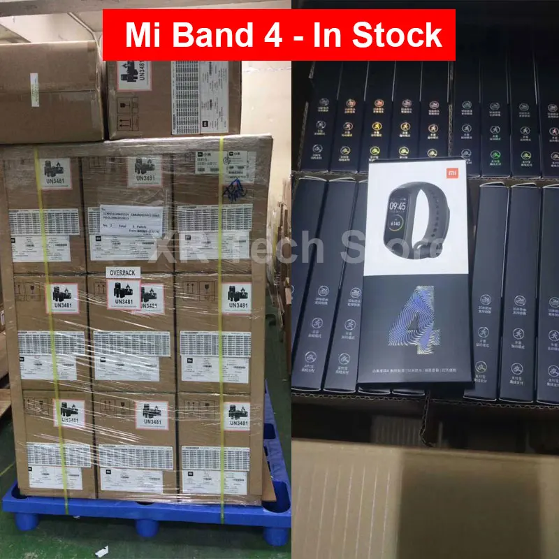 Xiaomi Mi Band 4 фитнес браслет, смарт браслет Miband 4 Фитнес-трекер Heart Rate 0,9" Цветной экран Bluetooth 5.0, глобальная версия