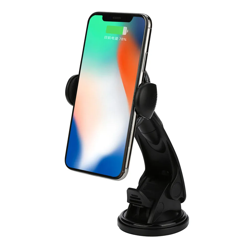 EPULA Беспроводной автомобильное зарядное устройство для iPhone X быстро автомобильное крепление беспроводная док-станция для зарядного