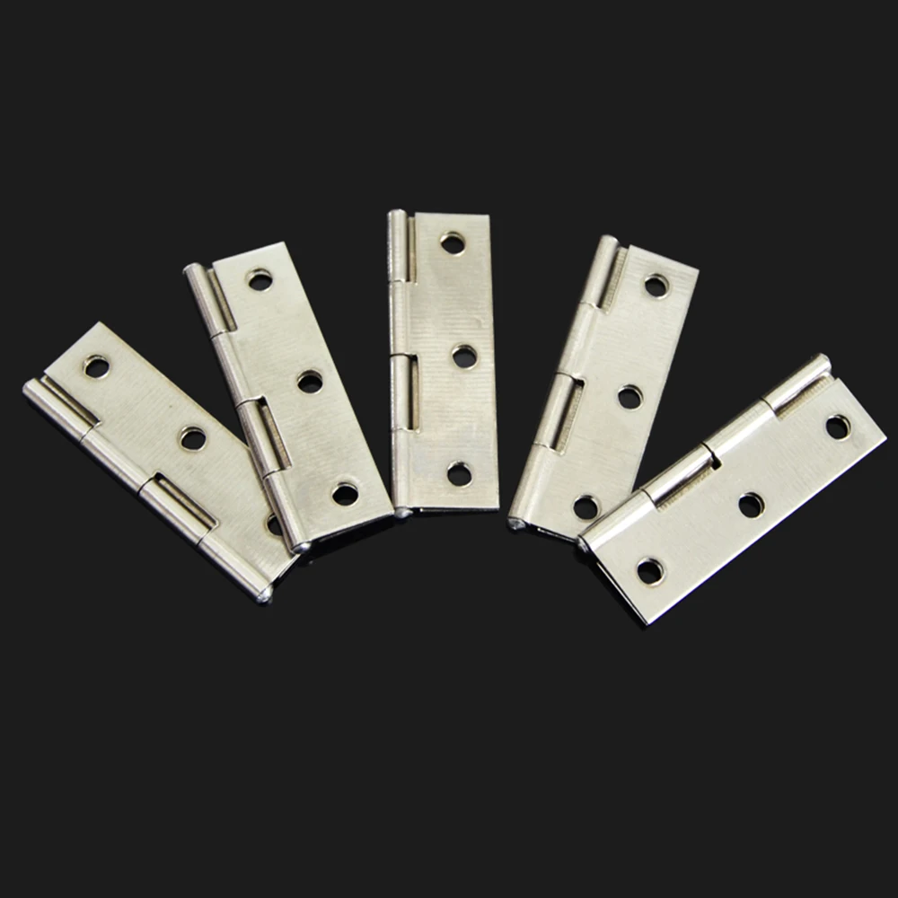 True Color Iron Door Hinges Durable Metal Hinge Hand Tools Wooden Box Furniture Accessories Window Hinge
