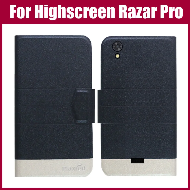 

Highscreen Razar Pro Case New Arrival 5 Colors Fashion Flip Ultra-thin Leather Protective Cover For Highscreen Razar Pro Case