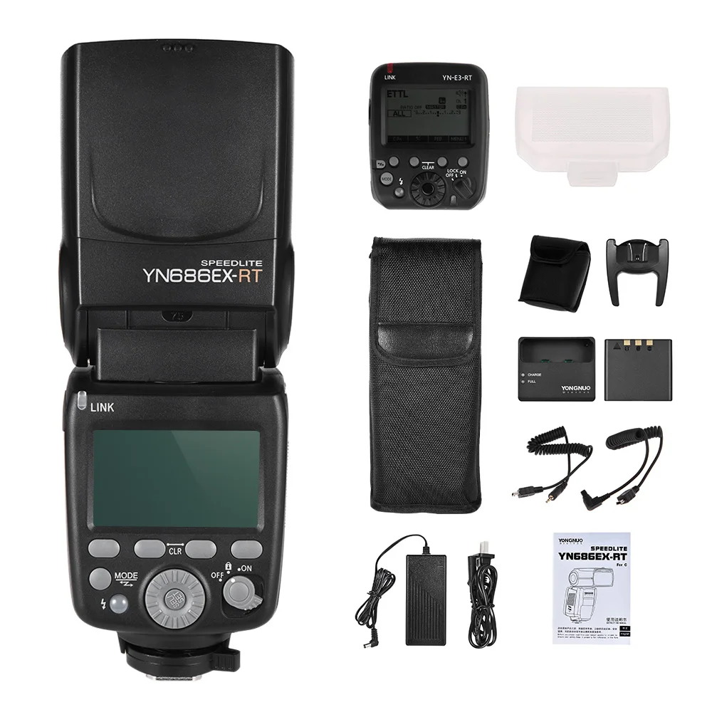 YONGNUO YN686EX-RT 5600 K ttl Беспроводная вспышка Speedlite вспышка триггер передатчик белая вспышка Speedlite диффузор для камеры Canon
