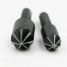 2 pièces fraise foret chanfrein bois travail coupe acier au carbone sept tranchants outils scie cloche Cutter outils de forage foret bois #10