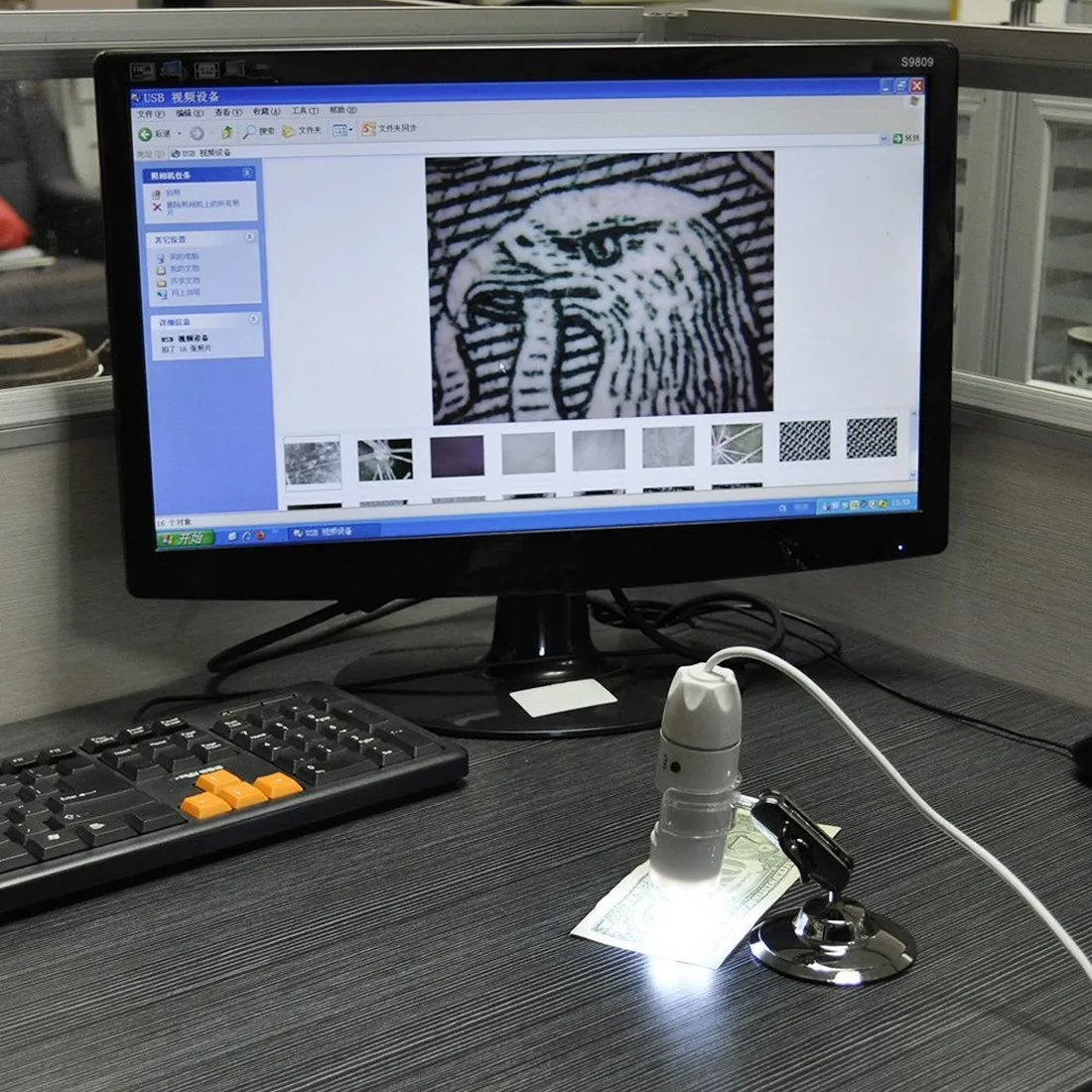Практичная Электроника 5MP USB 8 LED цифровая камера микроскоп Эндоскоп лупа 50X ~ 500X