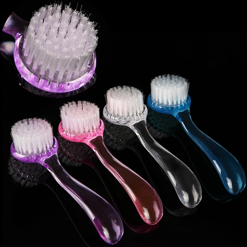 1 шт. щётка для чистки ногтей с круглой головкой|brush manicure|with capnail art dust clean |
