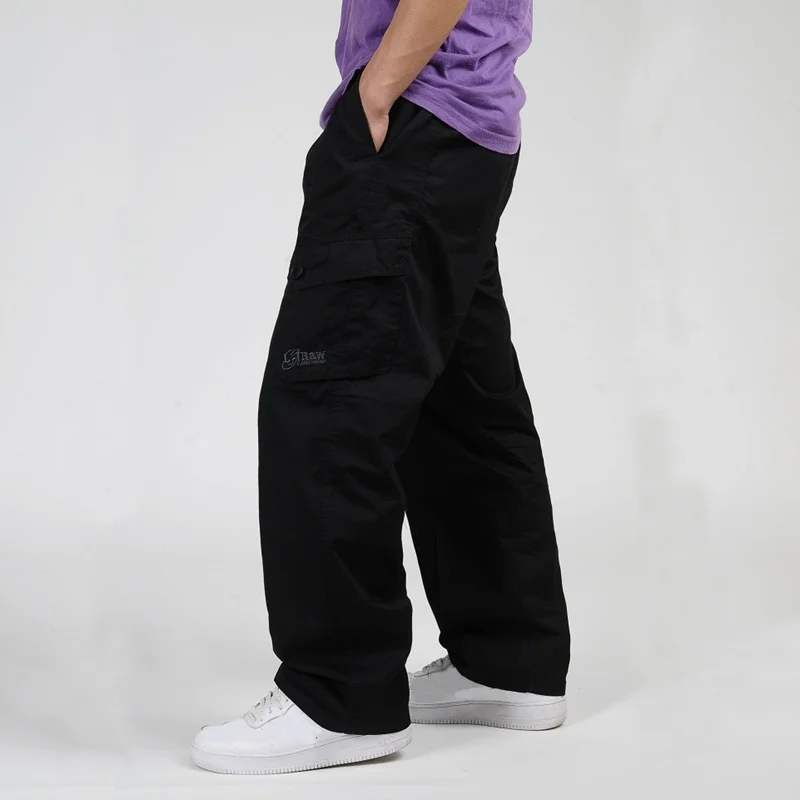 FAISIENS 4XL 5XL 6XL Большие размеры мужские брюки карго с карманами мужские мешковатые брюки повседневные свободные хаки черные армейские зеленые мужские брюки