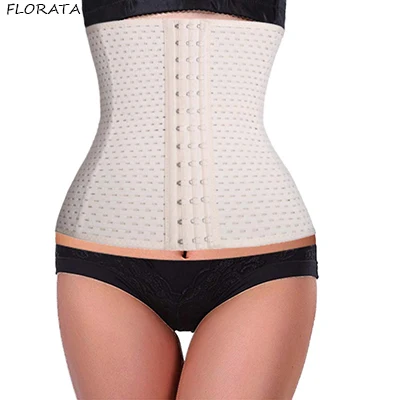 Beige FLORATA горячий пояс для похудения Формирователь талии ремень Tummy фирма контроль Талии Тренажер Cincher корректирующее белье большого размера - Цвет: Beige
