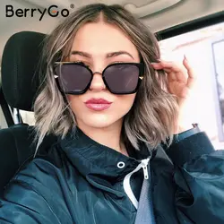 BerryGo Ретро leopard солнцезащитные очки женские очки леди роскошные пластиковые очки Винтаж моды feminino оттенки очки UV400 2019