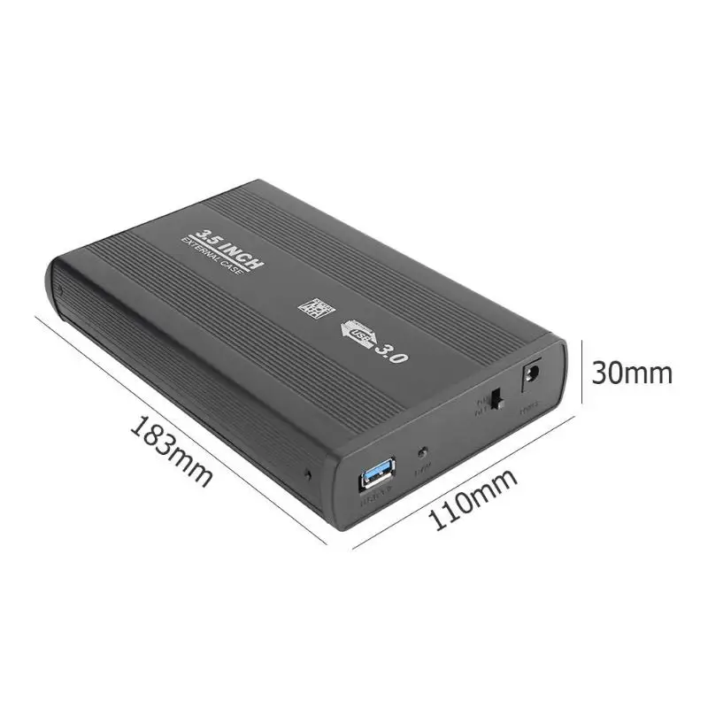 3,5 дюйма SATA к USB 3,0 высокая скорость внешней HDD жесткий диск чехол для корпуса с Светодиодный индикатор для ноутбука Desktop