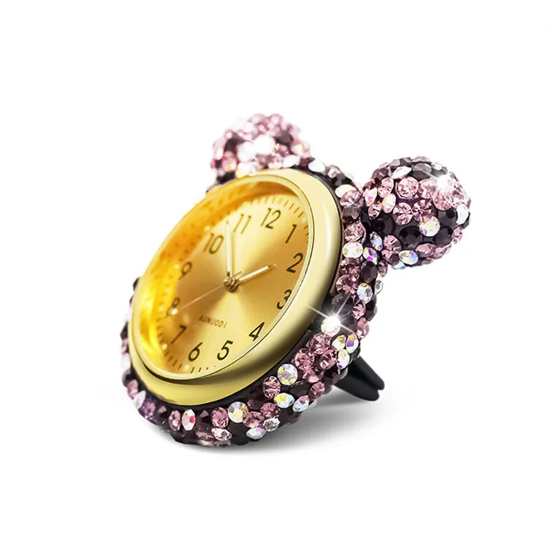 Bling кристалл автомобиля духи роскошные часы освежители воздуха дезодорант Vent кондиционер выпускное отверстие для аромата Клип Авто украшения