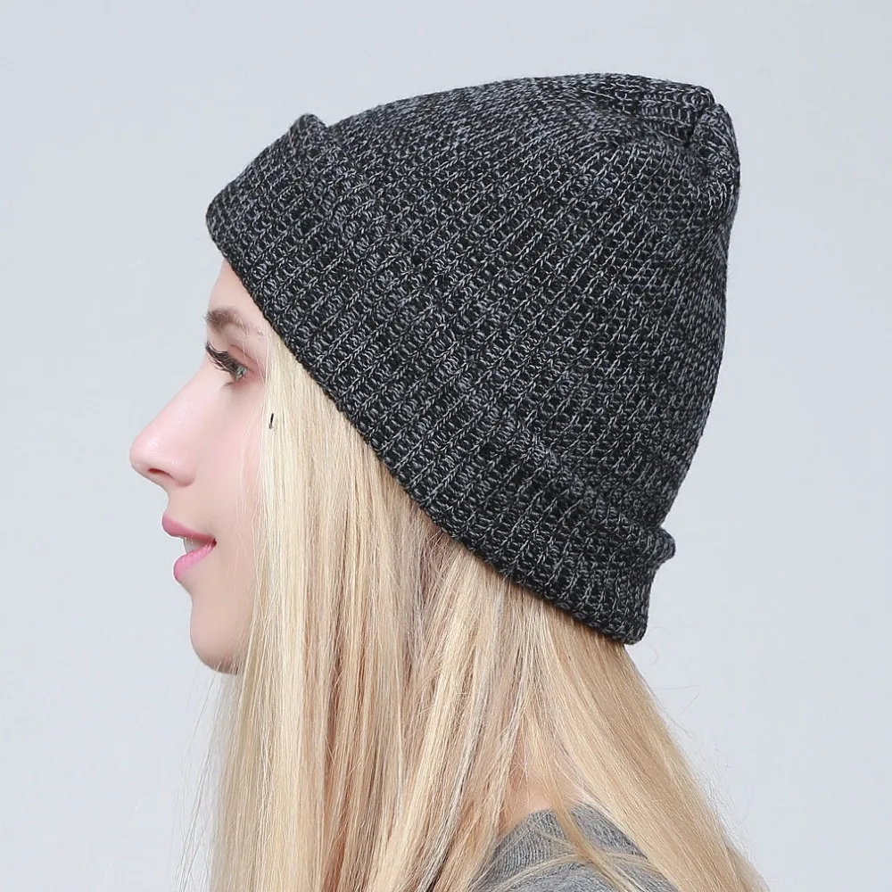 Geebro, зимние шапки для женщин, Skullies Beanies, повседневная акриловая теплая вязаная шапка, шапка, Балаклава, осенняя мягкая шапка DQ017