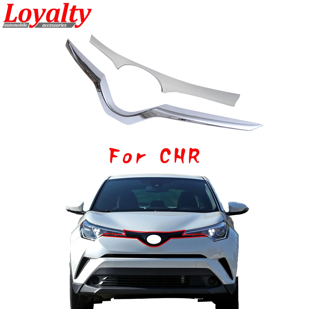 Лояльность для Toyota C-HR CHR верхняя передняя капот решетка облицовки радиатора ABS хром автомобильные аксессуары Стайлинг