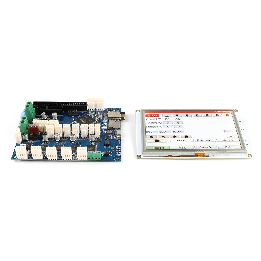 Duet 2 Wifi V1.04 клон DuetWifi Расширенный 32 бит электроники с 5 ''PanelDue 5i Интегрированный цветной сенсорный экран для BLV MGN Cube