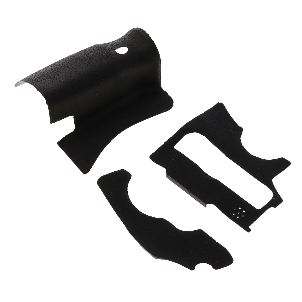 3 Sets Camera Accessory Body Front Back Rubber Cover Shell Replacement Part For Canon  60D Grip Rubber W/Adhesive Tape
