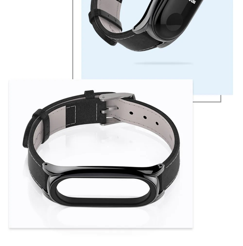 Кожаный умный ремешок на запястье для Xaio mi Band 3, сменный ремешок на запястье Xao mi Xio mi Xiao mi band bnad3, ремешок на запястье