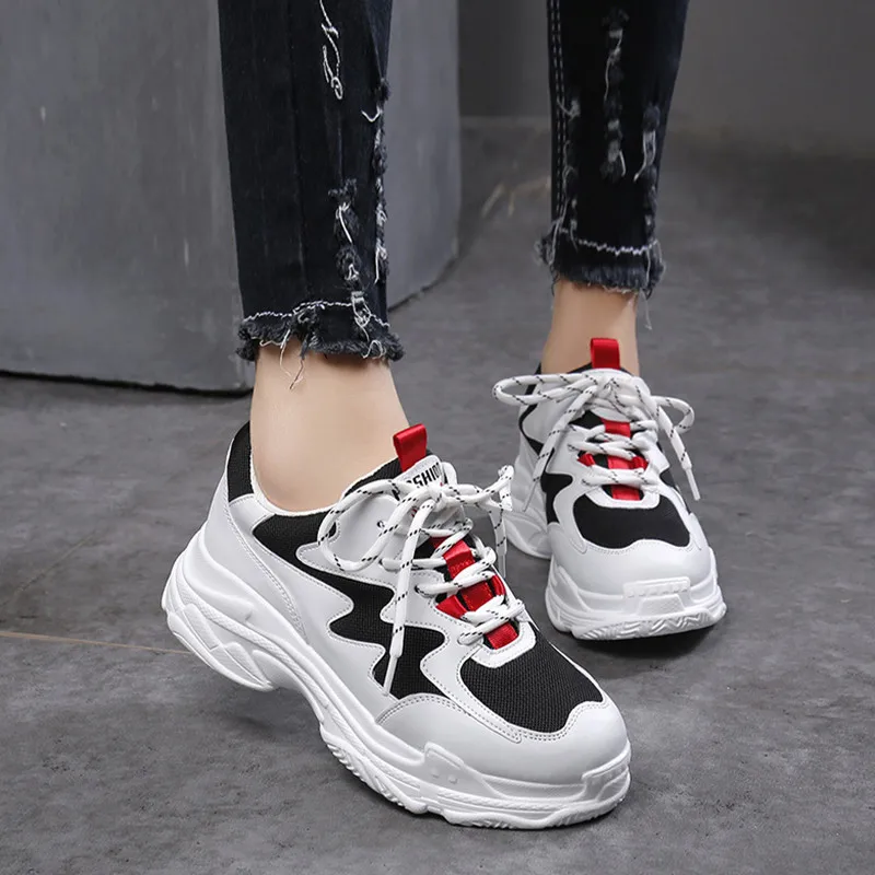 jaune Coréenne Style Printemps Nouvelle Harajuku Femme 2019 Mode Chaussures Rouge Sauvages Version Sport De HOASxqYR