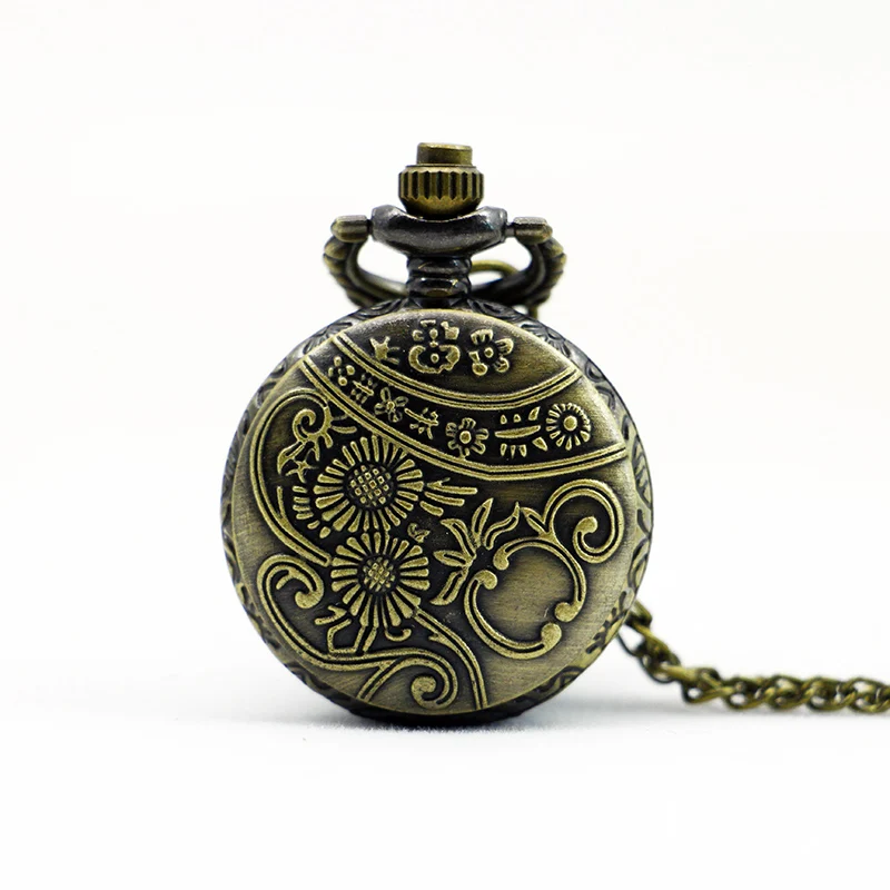 Bronze-Vintage-Chinese-Zodiac-Dragon-healthy-Pocket-Watch-Necklace-Pendant-Men-s-Women-Gift-Small-Size