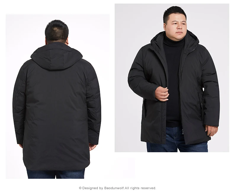 Большие 10XL 9XL 8XL 6XL русская зимняя мужская повседневная куртка на 90% белом утином пуху мужские пуховики и пальто теплые куртки пуховое пальто