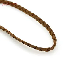 10 м/лот мягкая кофе кожа коса из искусственной замши кружево Шнур Веревки Строка 1 см ширина для браслет цепочки и ожерелья ремесло подарок