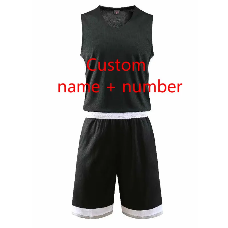 Custom name number Одежда для баскетбола, костюм, Мужская Джерси, школьная команда университета, Униформа, спортивные тренировочные костюмы, группа, купить на заказ, дышащие - Цвет: Custom name number
