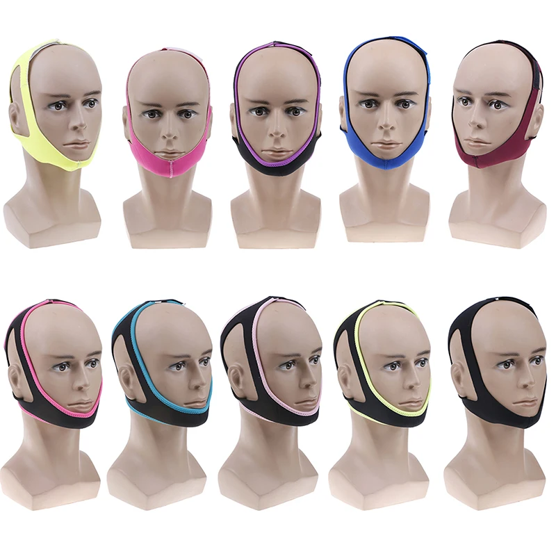 1 шт. Новый Неопреновый антихрапящий ремень для подбородка пояс апноэ