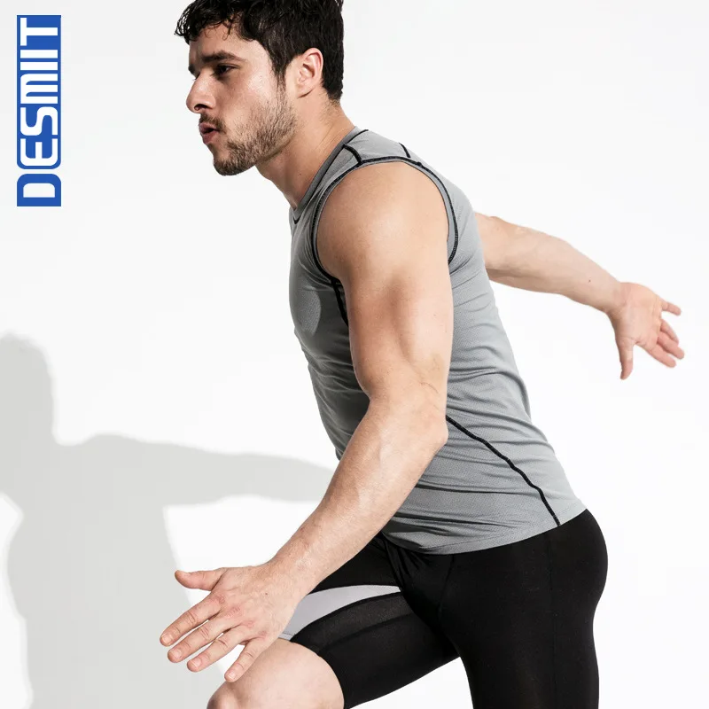 Брендовая мужская одежда для тренажерных залов футболка без рукавов тренировок