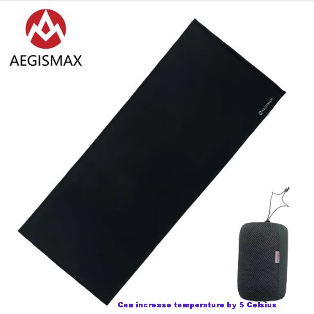 AEGISMAX Взрослый Открытый Кемпинг портативный дорожный спальный мешок вкладыш термолит может держать тепло 5 градусов Цельсия для мягкости и комфорта