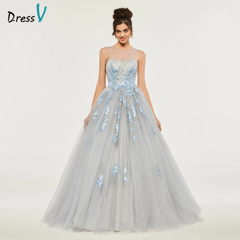 DressV бальное платье Пышное Бальные платья Кружево принцесса без рукавов с аппликацией сладкий 16 платье vestidos de дебютантка 15 anos