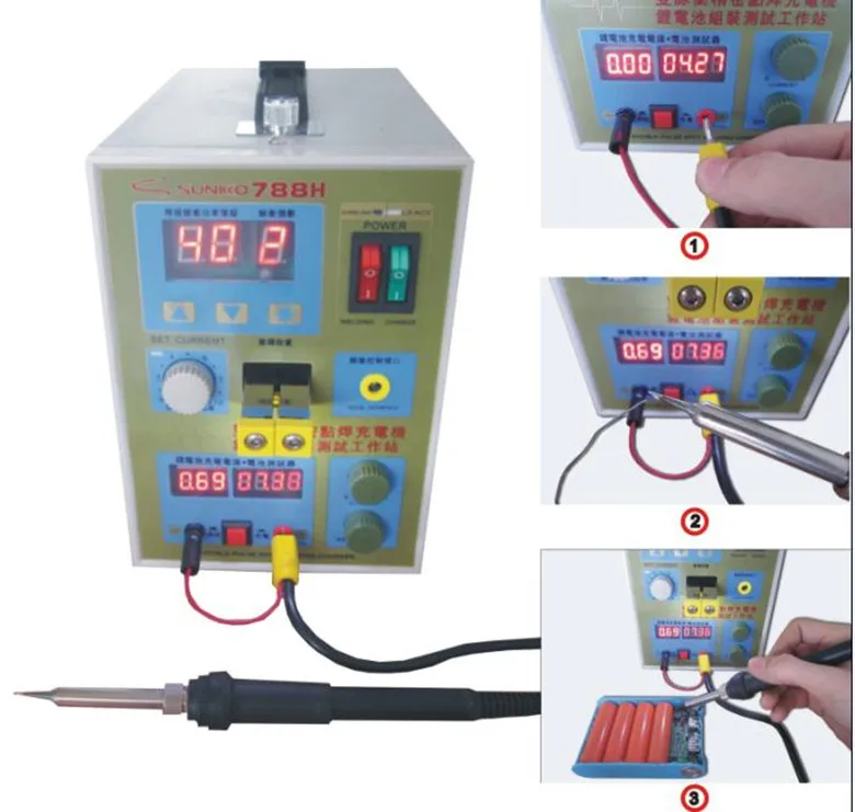 Универсальный SUNKKO 788 H/787A литиевая 18650 батарея точечный сварочный аппарат паяльник
