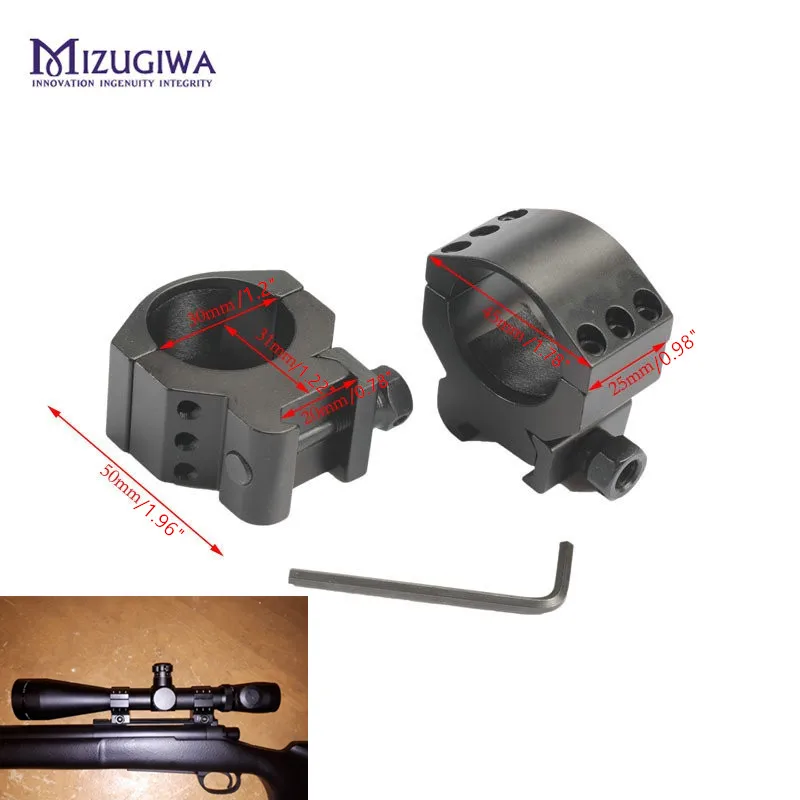 Крепление для прицела 30 мм кольцо сверхмощный низкопрофильный 6 болтов 20 планка