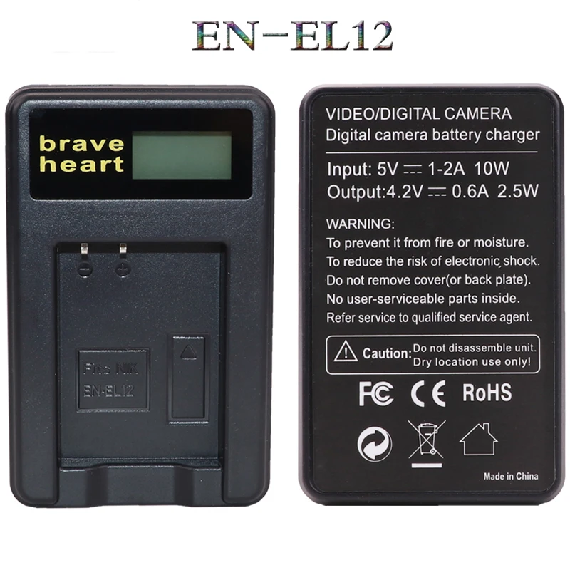 3x bateria EN EL12 EN-EL12 батарея ENEL12+ USB зарядное устройство для Nikon Coolpix S610 S620 S710 S9300 S9400 S9500 S6300 S6200 S6150