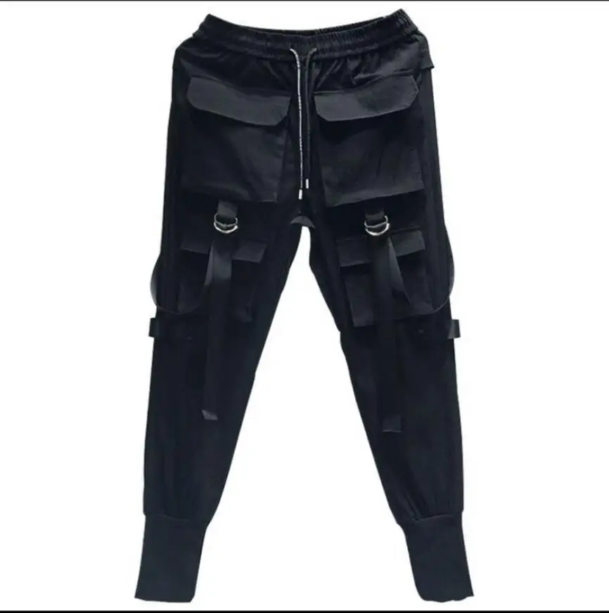M-3XL новые высокие уличные Панк модные повседневные брюки Tide мужские хип-хоп спортивные штаны стрейч Slim Fit ноги брюки певица шаровары
