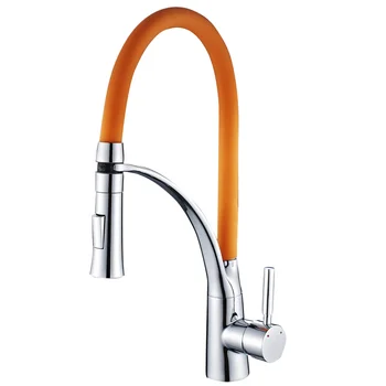 

European style kitchen faucet creative hot and cold copper rotating sink sink faucet shower head sink pull LO510532