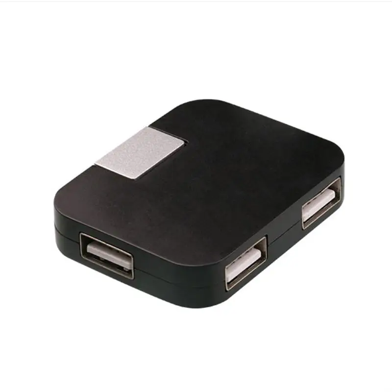 Складной USB 2,0 4-Порты и разъёмы компонентов мульти концентратор разделитель Мощность для Тетрадь компьютера ПК ноутбука до середины голени