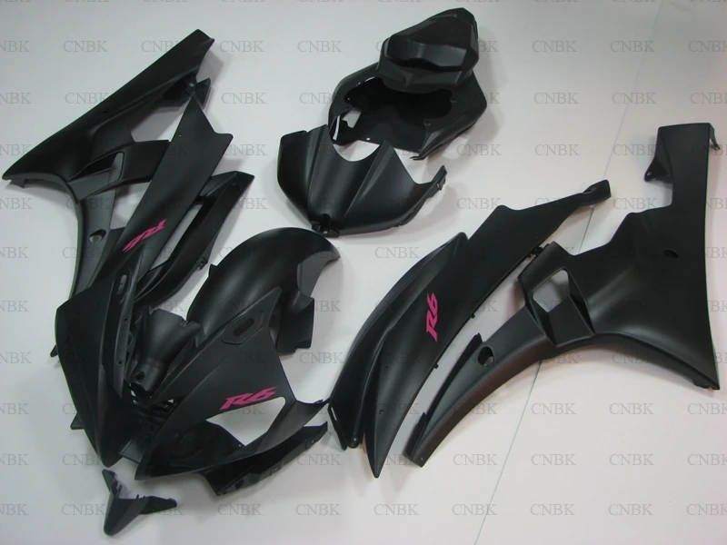 Для YZF600 R6 2006-2007 Наборы обтекателей YZF R6 06 материя Черный ABS обтекатель YZF R6 2007 Неокрашенный - Цвет: INJECTION mold