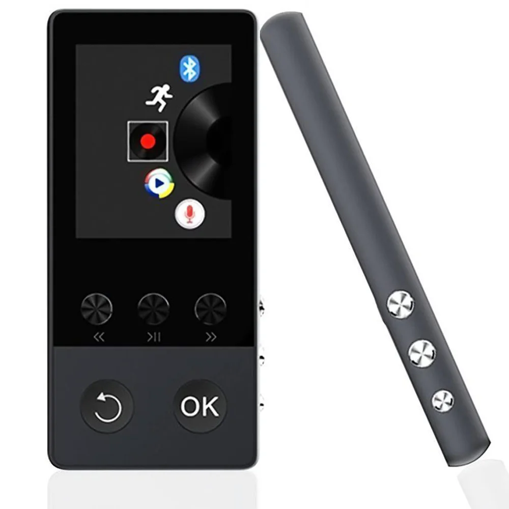 Bluetooth MP4 плеер 8 ГБ с 1 дюймовым экраном может воспроизводить 80 часов FM радио