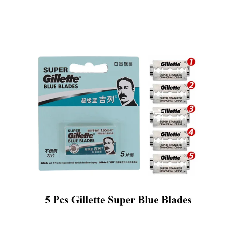 Super Blue Мужской классический бритва заменяет мужские т бритвенные лезвия для ножей парикмахерские волосы борода отделка для бритья и удаления волос Складная ручная бритва - Цвет: Super Blue