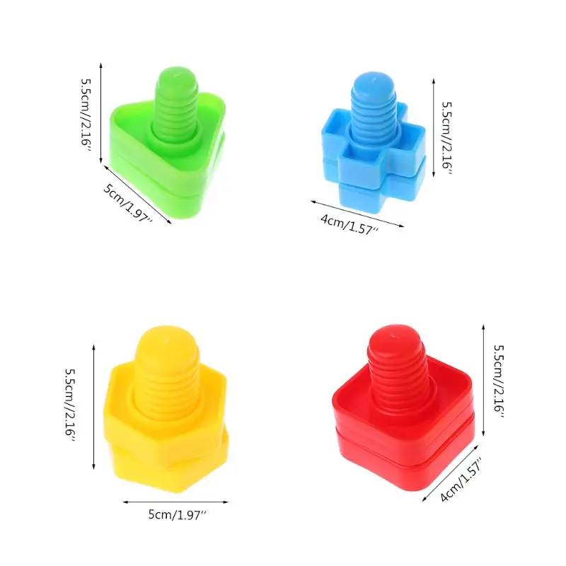 4 шт. игрушка для попугая жевательные укусы свисающая клетка гайки болты винт