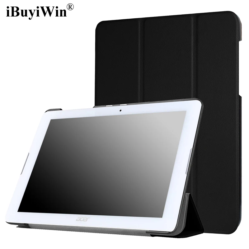 Тонкий складной чехол для Acer Iconia One 10 b3-a20 B3 A20 10.1 Планшеты случае искусственная кожа стоять фолиант флип принципиально крышка В виде ракушки