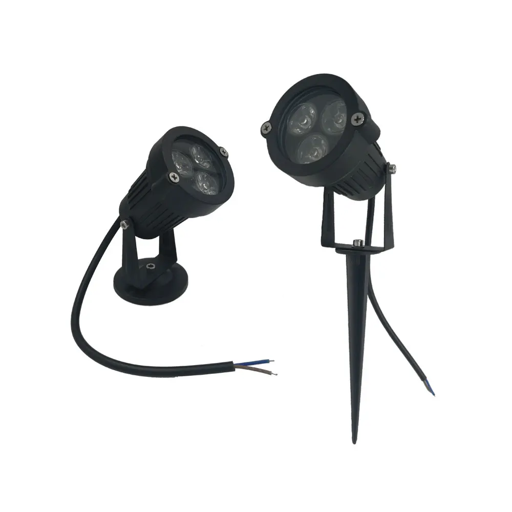 

6pc 9W LED Landscape Lighting Outdoor Flood lights Spike Spotlight 12V 110v 220v Garden lamp IP65 Aluminum LED Lawn light