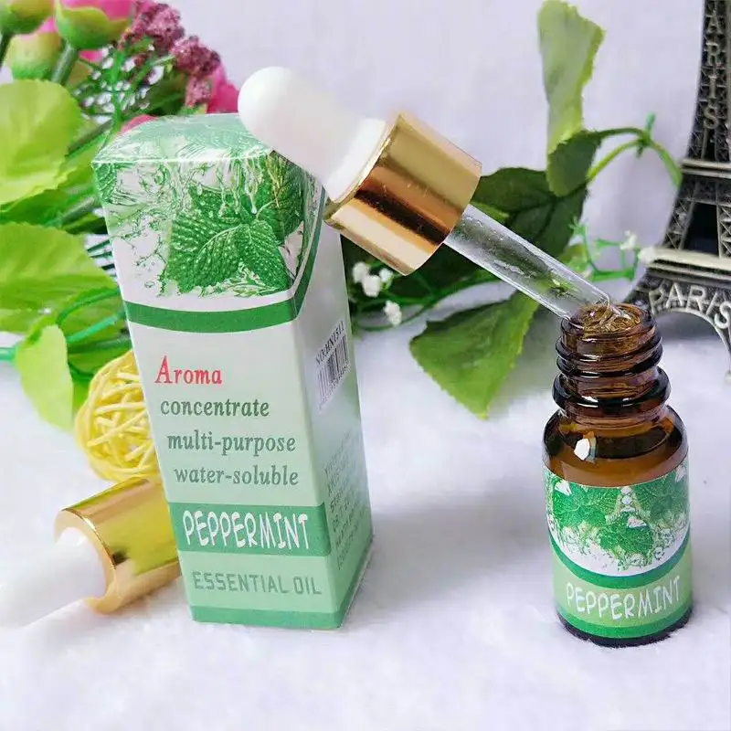 peppermint 10 мл/бутылка растительные Цветочные эфирные масла для Арома увлажнитель воздуха Ароматерапия масло ароматерапия ароматизатор Домашний Уход за воздухом ароматические масла диффузоры - Цвет: peppermint