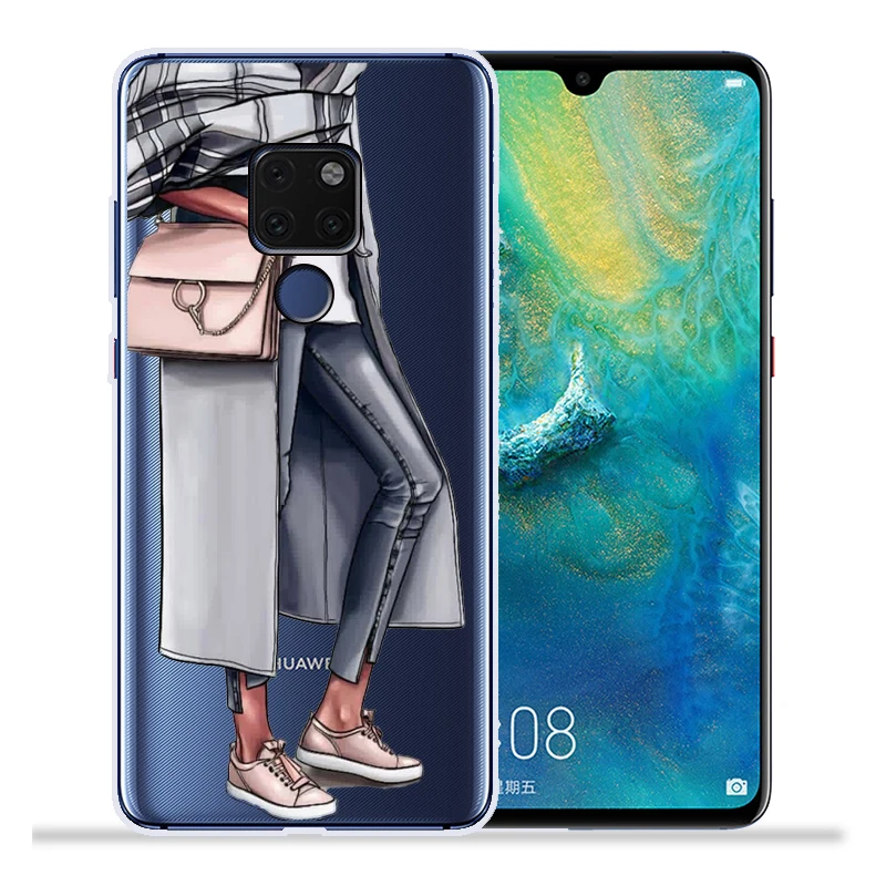 Модный чехол для телефона на высоком каблуке для девушек и женщин huawei mate 20 Lite Pro mate 9 10 Lite Pro Nova 2 Plus Nova3 Nova3i задняя крышка Etui